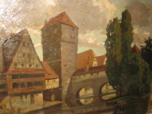WUNDERLICH Albert*1876 Blick auf Henkersteg in Nürnberg - Bild 1 von 1