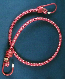 24" Colored Tie Down Cord Elastic Bungee NEW Coated Hooks Heavy Duty Strap Rope - Picture 1 of 4