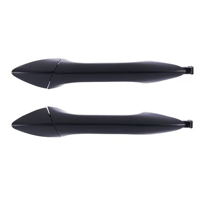 Door Handle Outer for Hyundai Elantra MD 11-15 Set of 2 Black REAR LEFT+RIGHT - Image 1 of 4