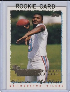 STEVE McNAIR ROOKIE CARD 1995 Topps Draft Pick Houston Oilers Football RC - Picture 1 of 2