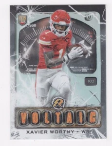 2024 TOPPS RESURGENCE FOOTBALL VOLTAIC RC XAVIER WORTHY KANSAS CITY CHIEFS - Picture 1 of 1