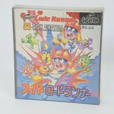 Famicom Disk SUPER LODE RUNNER Unused/Yellowing Nintendo 1306 dk - Image 1 of 4