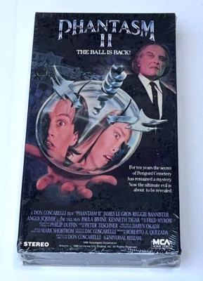 New 1988 Phantasm II 2 The Ball Is Back VHS MCA Watermark Coscarelli Horror - Image 1 of 4