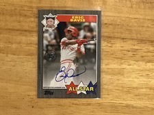 2022 TOPPS ERIC DAVIS AUTOGRAPH BASEBALL CARD 10/50