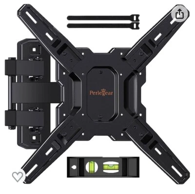 Perlegear Full Motion TV Mount for Most 26–60 inch Flat or Curved TVs Up to 82lb - Image 1 of 4