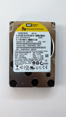 Western Digital WD6001BKHG-02D22V2 XE 600gb 6Gb/s 10000 rpm 2.5" SAS HDD - Image 1 of 3