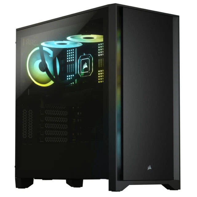 Corsair 4000D Tempered Glass Mid-Tower ATX Case — Black (CC-9011198-WW) - Image 1 of 1
