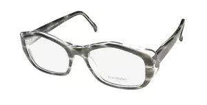NEW VERA WANG LUXE BETTE GLASSES FRANCE GRAY FULL-RIM WOMENS PLASTIC GR - Picture 1 of 8