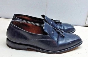 Allen Edmonds Claremont Black Leather Slip On Tassel Loafer Apron Men Shoe 9.5M  - Picture 1 of 8