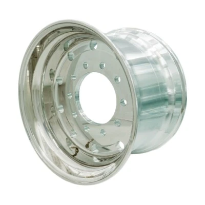 Super Single Uniracing Truck Wheels 22.5x14 Polished Hub Pilot 1pc. Foto 1 de 4