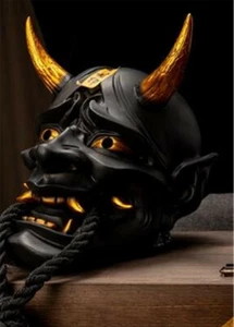 Japanese Buddhist Evil Oni Noh Hannya Cosplay Mask Resin Home Decor Collection - Picture 1 of 12