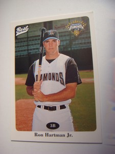 1996 RON HARTMAN JR LETHBRIDGE BLACK DIAMONDS BASEBALL CARD FREE CAN SHIPPING