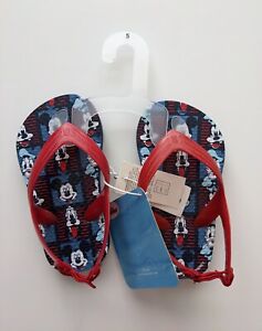 Old Navy Toddler Boy Flip Flops Size 5 NWT Mickey Mouse or Paw Patrol