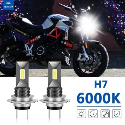 Faro LED para moto Aprilia Shiver 750 900 haz alto/bajo 6000K bombillas blancas Foto 1 de 4