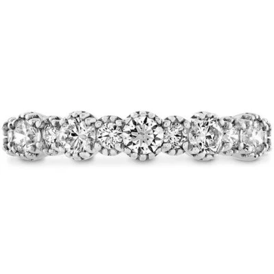 Hearts on Fire Behati Beaded Band In 18K White Gold 0.67 Ctw HBA75608W-N - Image 1 of 2