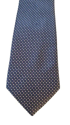 Corbata para el cuello negra marrón 1826 de lujo azul blanco 100 % seda para hombre negocios iglesia trabajo Foto 1 de 4