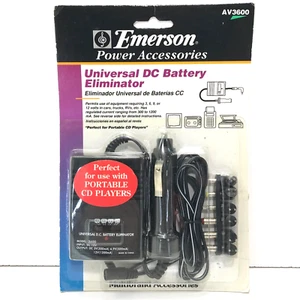 NEW Emerson Power Accessories Universal Car DC Adapter Battery Eliminator AV3600 - Picture 1 of 8