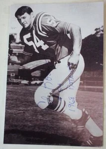 Ed Koontz #54 1968 Boston Patriots handsigniertes s/w Snap Shot Foto 4x6 - - Bild 1 von 1