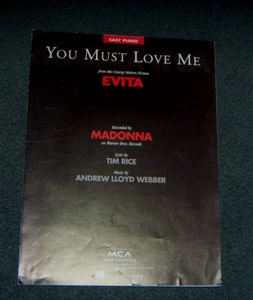 1996 You Must Love Me Evita, Madonna, Tim Rice, Webber - Imagen 1 de 4