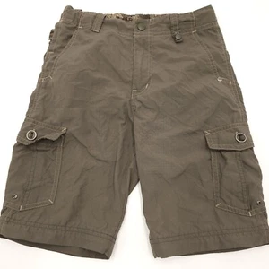 REI Shorts Size 8/10 Med Boys UPF 30+ Brown Cargo 8" Inseam - Picture 1 of 9
