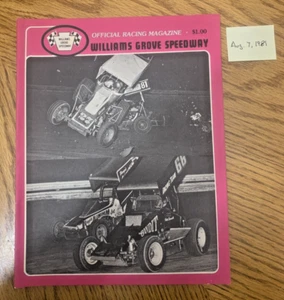 Williams Grove Speedway Programm - 7. August 1981 - Bild 1 von 2