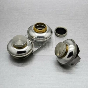 SCODELLINO DOPPIO IN METALLO CON TAPPO IN OTTONE 40X25 - Imagen 1 de 1