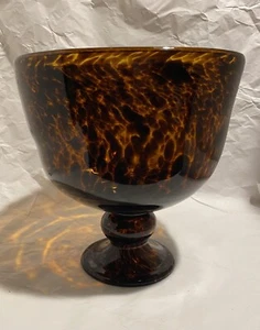 Large Murano Tortise shell glass comport - Picture 1 of 12
