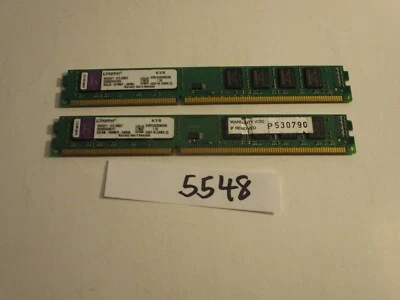 Kingston KVR1333D3N9/4G 2x4Gb PC3-10600 1333Mhz DDR3 Desktop Memory RAM (5548) - Image 1 of 2