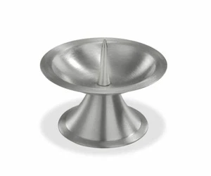 Portavelas plata para Ø5-6 cm velas velas de duelo velas bautismales velas de comunión - Imagen 1 de 3