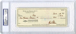 Henry Hank Stram FIRMADO CHEQUE Kansas City Chiefs Texans DEC PSA/ADN AUTOGRAFIADO - Imagen 1 de 1