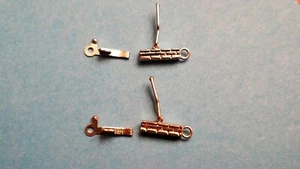 Solid 14K Gold 9x2mm Square Box Clasp for Necklace Barrel Clasp - Picture 1 of 3