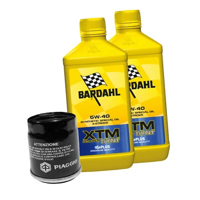 MF1863 OLIO BARDAHL 5W40 FILTRO OLIO PIAGGIO MOTORE VESPA 125 250 300 4T - Immagine 1 di 2