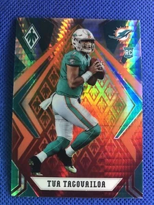 2020 #102 Tua Tagovailoa Panini Phoenix Football Fireburst RC Dolphins - Picture 1 of 2