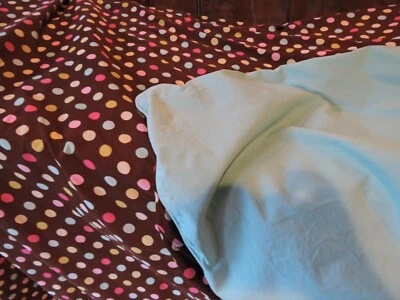 Pottery Barn PB Teen Polka Dot Brown Corduroy Duvet for Full Double Queen Bed - Image 1 of 4