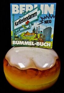 Berlin 1986 mini guide touristique livre de promenade barrage de courge dans boîte en étain beignet