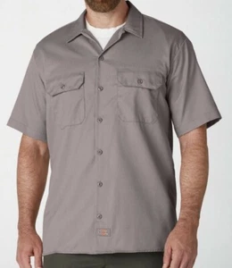 Camisa de trabajo Dickies manga corta plateada con botones 1574SV - Imagen 1 de 1