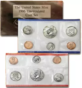 1996 S US Mint Set includes a 50th Anniversary Roosevelt Dime Westpoint - Picture 1 of 6