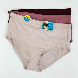 3er Set Vanity Fair Damen Komfort No Ride Up Höschen Slips Größe 8 XL - Bild 1 von 6