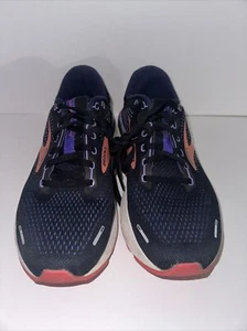 Brooks Adrenaline GTS 22 Womens Size 10.5 Black Pink White Running Shoes Sneaker - Picture 1 of 8