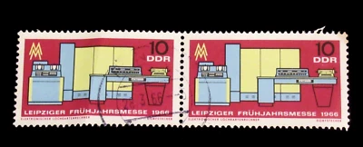 Germany DDR 1966 Scott 811 Technology Computer 10 Mark Used No Gum - Image 1 of 2