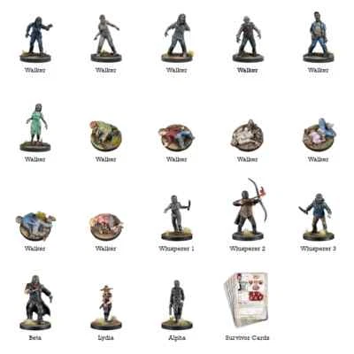 The Walking Dead All Out War Miniatures Juego The Whisperers Collection Foto 1 de 3