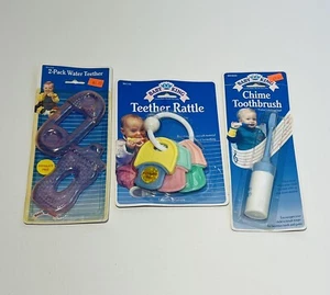 Vintage Baby King Pack Rattle / Teether/ Chime ToothBrush/  NEW 1991-99 Latex - Picture 1 of 7