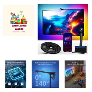 Smart TV LED Backlight with Camera for 55-65 inch Screens, 12.5ft TV Backligh... - Picture 1 of 7