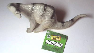 Dinosaurio Brontosaurus prehistórico de goma suave, NUEVO Foto 1 de 3