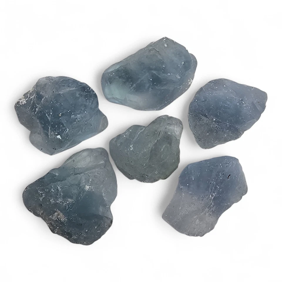 Blue Celestite Crystal Natural Pieces Madagascar 68.6 grams. Angel Stone - Image 1 of 1