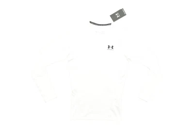 NEW Under Armour Men's Size M White ColdGear Fitted Crew Long Sleeve Shirt - Image 1 of 4