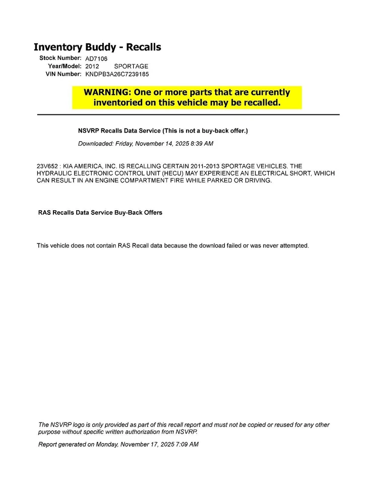 Compresor de aire acondicionado usado para: Kia Sportage 2012 grado A Foto 1 de 4