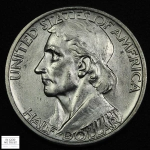 1935/34 S Daniel Boone Commemorative Silver Half Dollar 50C 1935/1934 - Picture 1 of 2