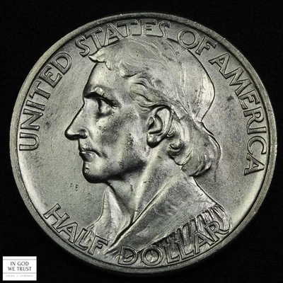 1935/34 S Daniel Boone Commemorative Silver Half Dollar 50C 1935/1934 - Image 1 of 2