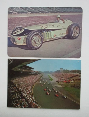 1956 Indianapolis 500 Pat O'Connor #7 & 500 mile race pace lap Jumbo Post Card - Image 1 of 4